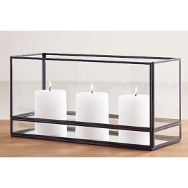 Iron Glass Candle Box